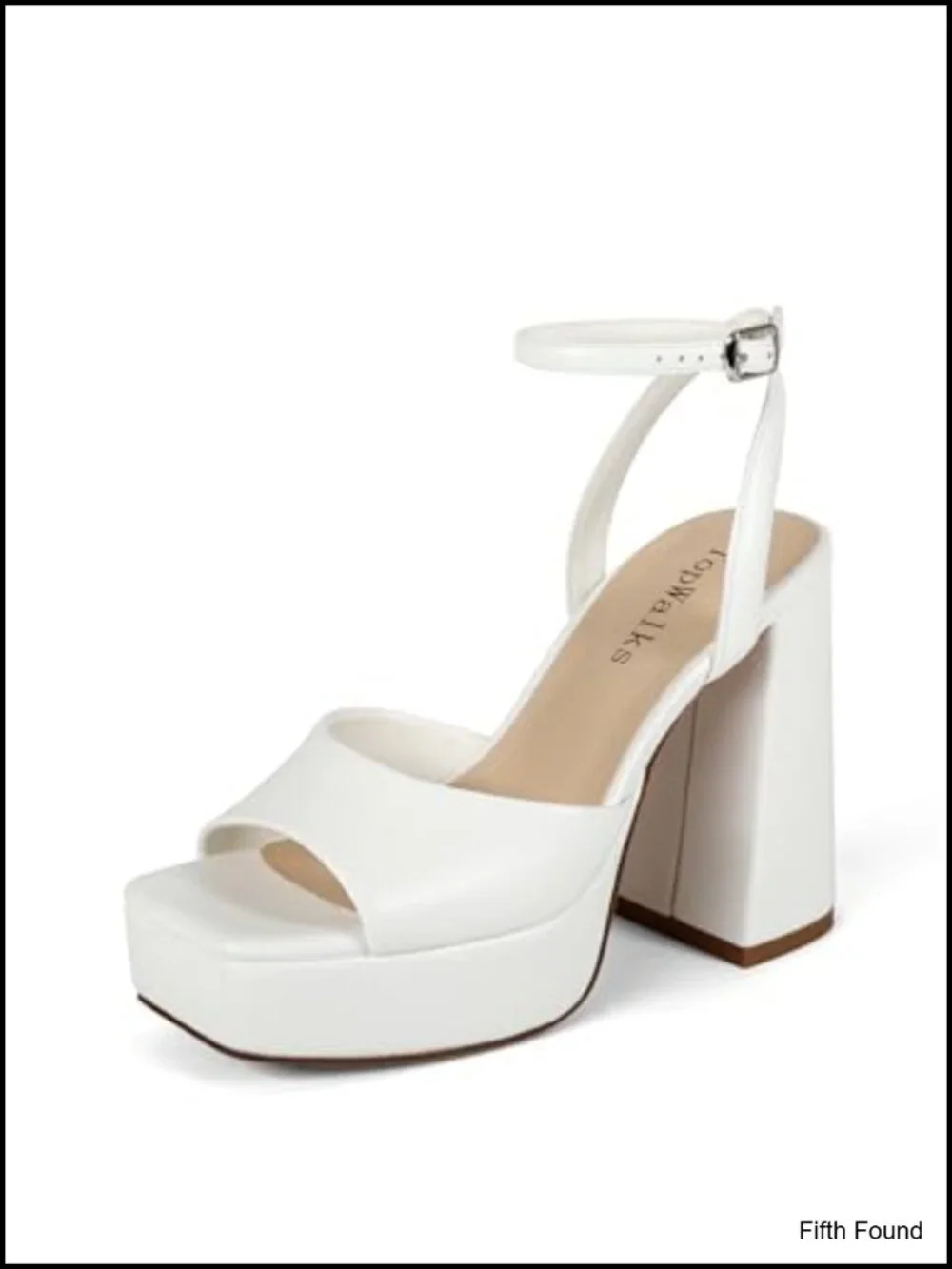 Chunky Platform Heels Women's Open Toe Ankle Strap Wedding Party Sandals